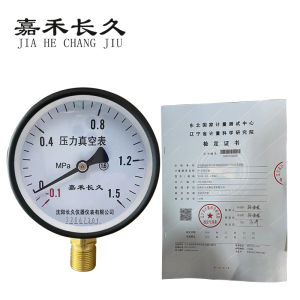 嘉禾长久 压力真空表(带辽宁省级检定证书) Y100 块