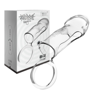 雷霆(LETEN)三重束缚锁精套环阳具环阴茎环男女共用延时迟加长加粗狼牙套水晶套非震动延时套环成人情趣性用品情爱玩具