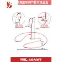 三维工匠阳台晒床单器大衣架螺旋晾被子可折叠心形防风家用挂被套凉被罩