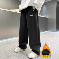 男童灯芯绒裤子加绒秋冬款新款休闲中大儿童男孩加厚冬季长裤