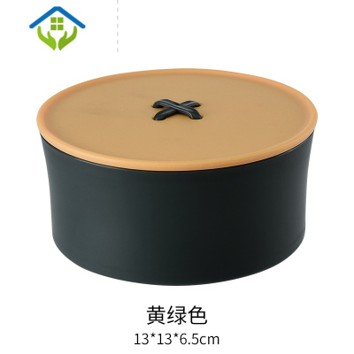 御蓝锦家用针线盒套装针线收纳包阵线手缝针小型缝纫活工具便携可爱黄绿色