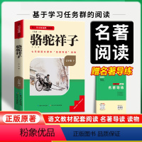 骆驼祥子[赠名著导练] [正版]名校课堂读书侠骆驼祥子原著必读老舍七年级下册的课外书初一7下名著初中阅读书籍全套2册初中