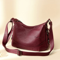 包包女2022新款时尚韩版中老年妈妈包软皮质感大容量单肩斜跨包