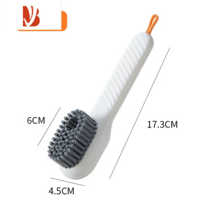 三维工匠洗衣服加液鞋刷按压出液洗鞋子器刷鞋工具按压式不伤衣物清洁刷