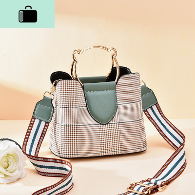 格子2019新款网红潮时尚百搭ins手提女士包网红休闲简约斜跨小包NEW LAKE女斜挎包