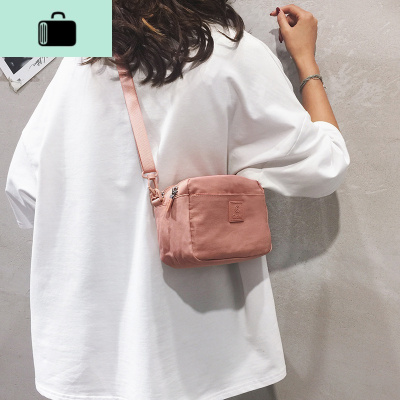 ins尼龙休闲斜挎小包女2020新款韩版百搭氧气防泼水布包单肩小包NEW LAKE女斜挎包