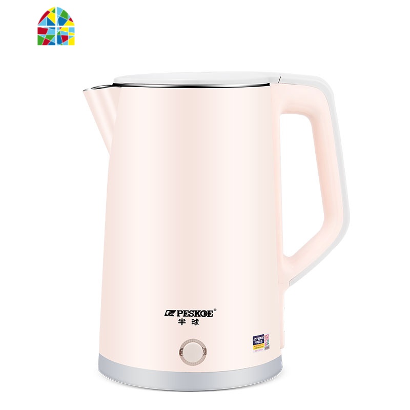 家用电热水壶自动断电开水壶保温一体烧水壶宿舍304不锈钢快烧壶 FENGHOU 白色保温款