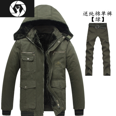 HongZun工作服套装男加绒加厚棉衣防寒棉服冬季保暖宽松棉袄电焊劳保服棉衣