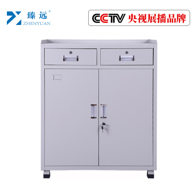 臻远车间工具柜 灰白二斗