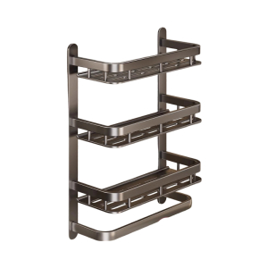 LONMATE 三层太空铝卫生间置物架50cm 一个