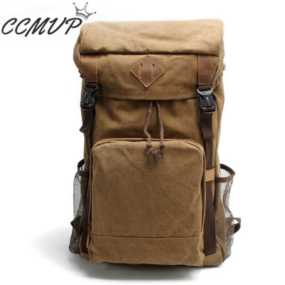 CCMVP品牌自营质量保证-CCMVP复古欧美学院风背包帆布包包书包男包大容量旅行包双肩包