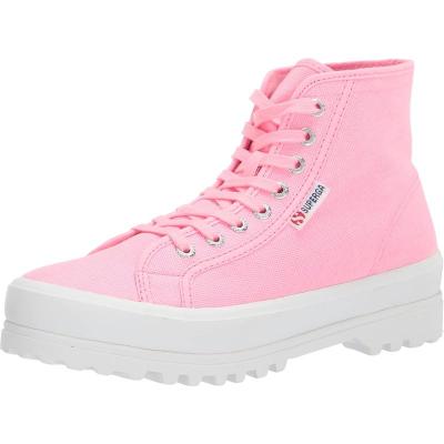 SUPERGA纯棉透气橡胶底系带休闲鞋女款舒适减震运动板鞋