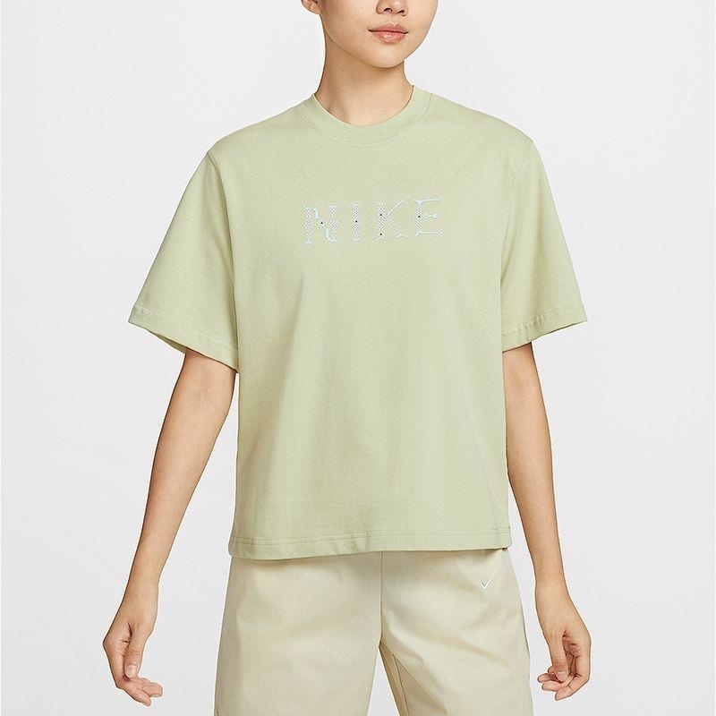 NIKE耐克短袖T恤运动休闲舒适透气针织圆领女装II0446-397 C