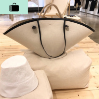 ins超火网红同款帆布扇子包百搭手提单肩斜挎包包女2019新款韩版NEW LAKE 同款色女斜挎包