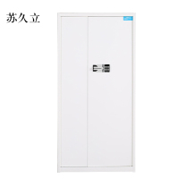 苏久立电子保密柜钢制密码文件柜保险柜铁皮资料柜矮柜办公室储物柜通门白色国宝锁420*900*1850
