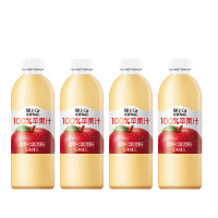 轻上苹果汁1L*4瓶大容量好喝无负担清甜爽口113136