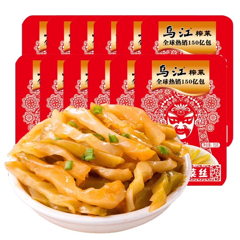 乌江 榨菜丝 30g*10包 混合口味下饭菜开胃佐菜咸菜