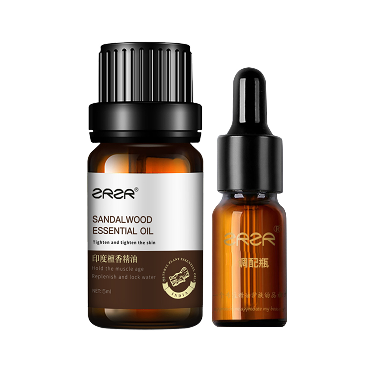 ZRZR印度檀香精油5ml面部单方精油脸部护肤塑形抗皱紧致精华以油养肤