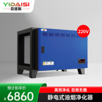意黛斯 商用油烟净化一体机 商用不锈钢烟罩抽油烟机低空大吸力油烟净化器 油烟净化器6000风量YDS-LK60D