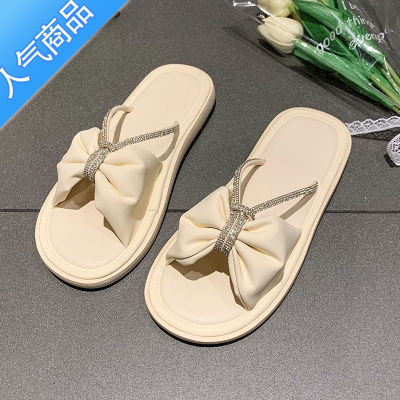 SUNTEK法式高级感平底凉鞋女款夏季2023新款小众时尚仙女风外穿拖鞋