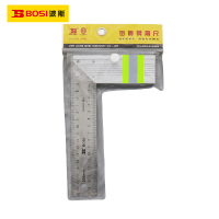 波斯(BOSI) 荧光系列铝柄钢角尺 200mm 把