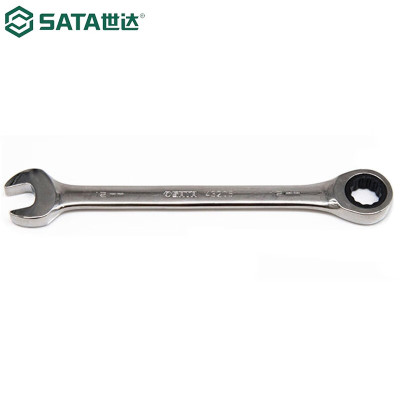 世达(SATA)43205 全抛光两用快扳 开口梅花快扳12MM