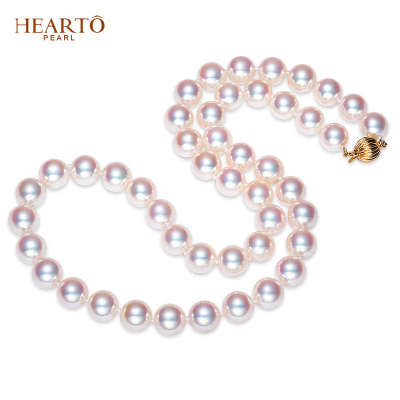 海瞳14K金扣海水珍珠项链正圆天女珠日本海水珍珠项链送证书珍珠首饰送老婆女友礼物