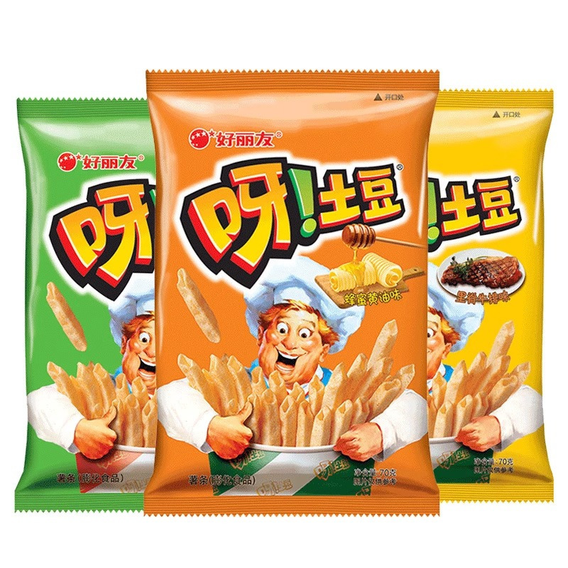 好丽友 呀土豆 里脊牛排味 70g*2包