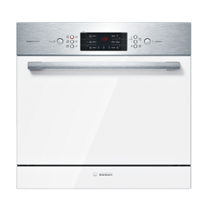 博世(BOSCH)SCE46HW00C 西班牙原装进口8套嵌入式洗碗机 白色