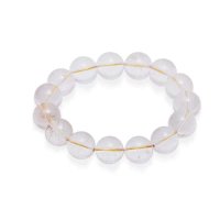 梦克拉 Mkela 金发晶手链 纯境 13mm 手镯 水晶 民族风 通用