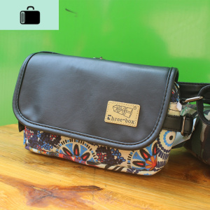 帆布胸包男潮牌单肩斜挎包男士包包女士嘻哈日系原宿小背包情侣款NEW LAKE男士单肩包