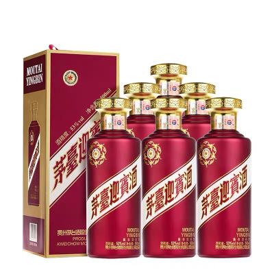 茅台迎宾酒茅台股份出品 紫迎宾 53度 500ml*6整箱装