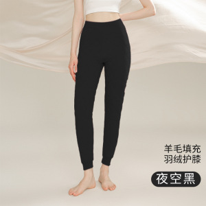 男士加厚绗缝羊毛保暖裤男款加绒加肥加大冬季高腰东北棉裤中老年