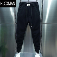 HLCOMAN休闲裤男士韩版潮流运动长裤网红潮牌加绒加厚束脚卫裤男裤子