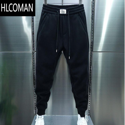 HLCOMAN休闲裤男士韩版潮流运动长裤网红潮牌加绒加厚束脚卫裤男裤子