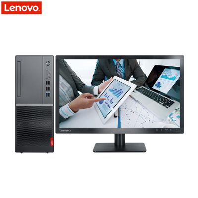 联想(Lenovo)扬天M6610d商用家用办公台式机电脑23英寸屏定制i5-9400/4G/1T+128G/集显/Win10