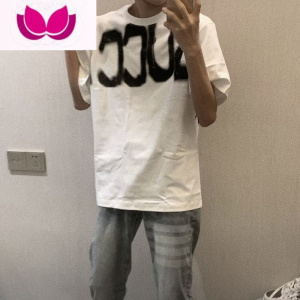 七斓[纯绵]快手红人同款短袖T恤男2022潮牌精小伙气质男薄款