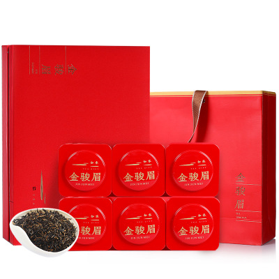 杯口留香金骏眉6罐装茶礼红茶茶叶金骏眉礼盒