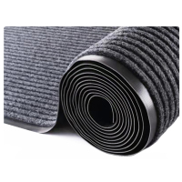 连瑞翔 双条纹防滑地垫 灰色 厚5mm*宽1.8m*15m 卷