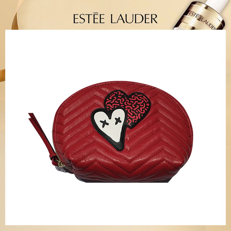 雅诗兰黛(estee lauder)爱心压纹化妆包