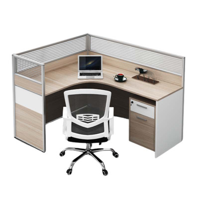 DXBG职员屏风办公桌椅组合办公室财务桌隔断员工桌椅组合单人位(含柜椅)