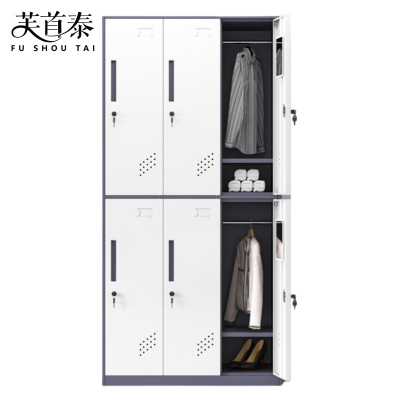 芙首泰钢制衣柜套色6门900*500*1850mm台