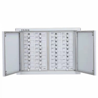 易企采 40格落地款手机会议室考场抽屉式带锁手机寄存放柜