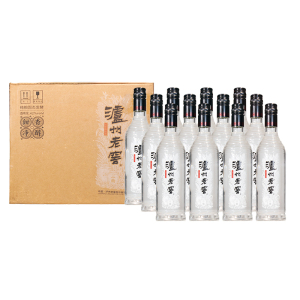 泸州老窖 黑盖 二曲 42度500ml*12瓶 浓香型白酒 光瓶纯粮酒