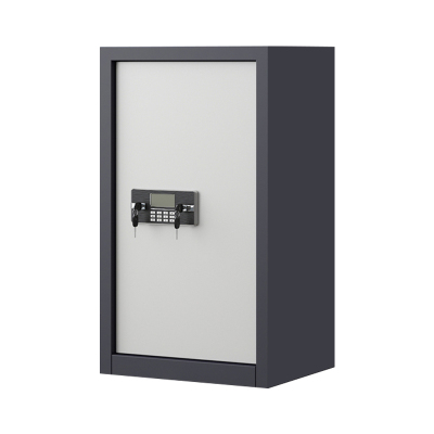 铭威盾指纹电子保密柜钢制密码文件柜档案柜矮柜保密资料柜办公柜单门灰白:电子锁