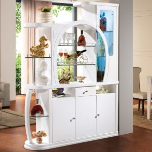 简约现代玄关柜酒柜 白色烤漆双面屏风鞋柜隔断柜 厅柜间厅柜