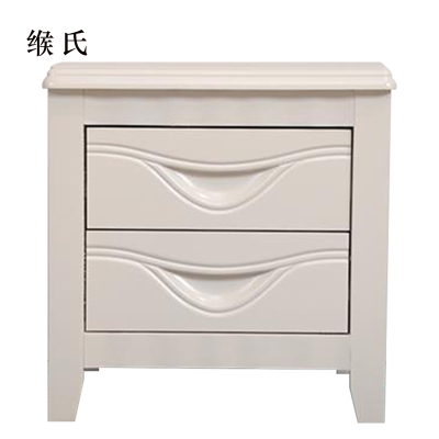 缑氏床头柜简约现代卧室床边储物柜升级款白色50*41*50cm