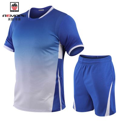 美国苹果男士运动服套装新款夏季速干透气休闲运动男装全套一整套