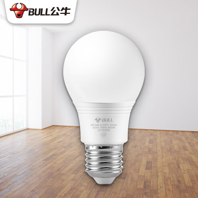 公牛(BULL)LED 节能球泡灯 E27螺口球泡灯 5W球泡白光(日光色)6500K 2个装