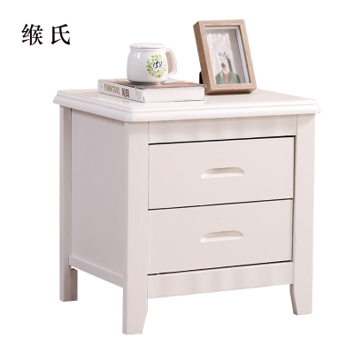缑氏床头柜简约现代卧室床边储物柜标准款白色50*41*50cm